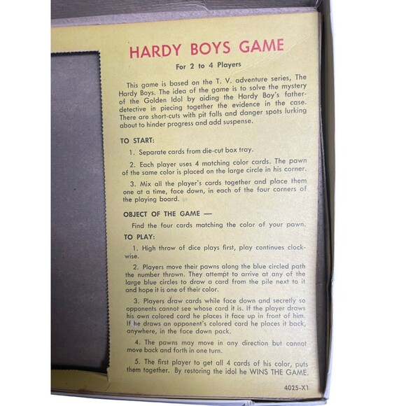 COMPLETE Vintage 1969 Milton Bradley The Hardy Boys Board Game - Picture 11 of 16